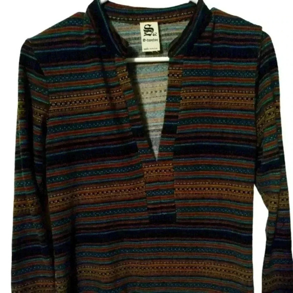 S- twelve artez color USA made long sleeve size medium blouse - Picture 2 of 7